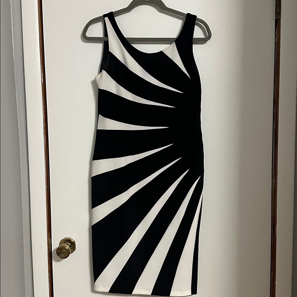 Joseph Ribkoff Black and White Dress